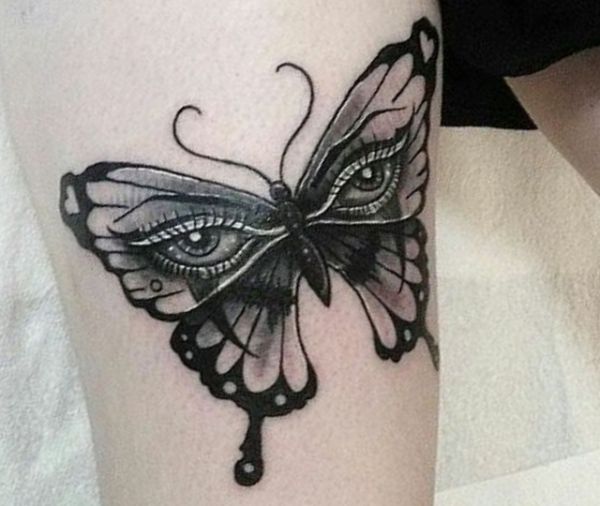 Schmetterling mit Auge Tattoo
