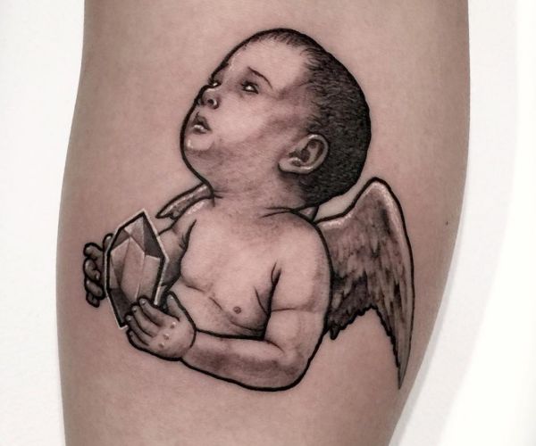 Baby Engel Tattoo Design