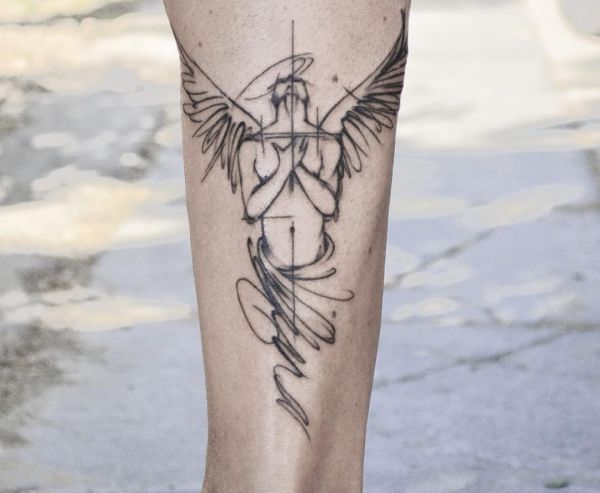 Motive baby engel tattoo 