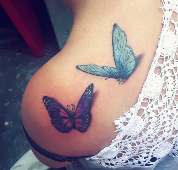 Schmetterling wofür steht tattoo ein Kompass