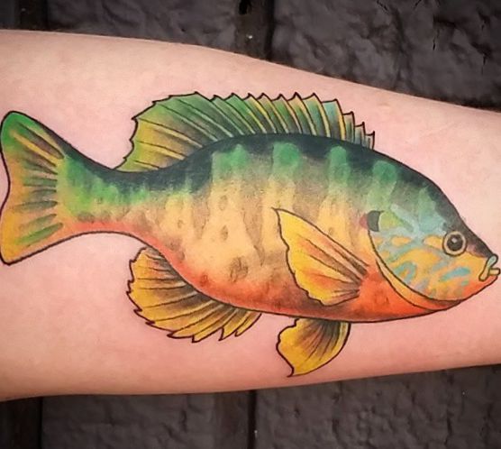 Sonne Fisch Tattoo Desgin
