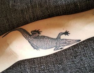 Krokodile Tattoo Design am Unterarm