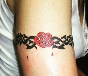 Rose Armband Tattoos für Frauen