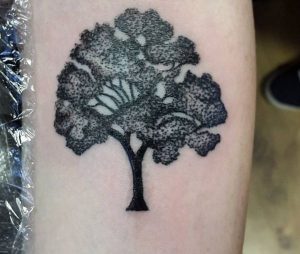 Eichen Baum Design auf dem Arm