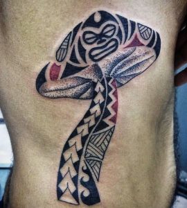 Tribal Maori Pilz Tattoo Design