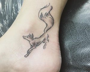 Fuchs Fuß Tattoo