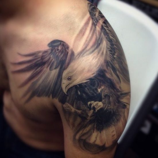 Wundersch Ne Wei Kopfseeadler Tattoos